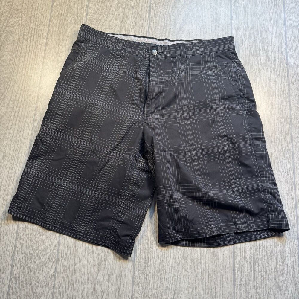 Callaway X Series Golf Shorts Men’s 34 Black Plaid Performance Preppy